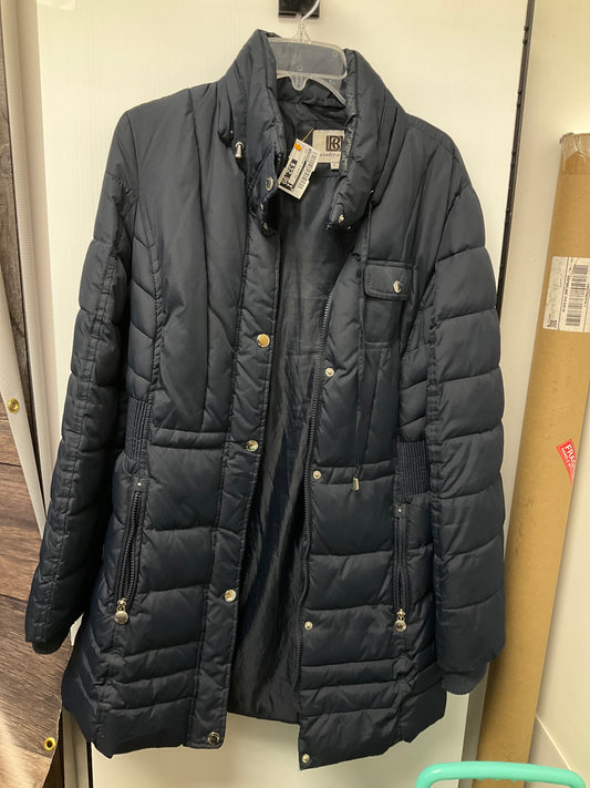 Coat Puffer & Quilted By Laundry In Navy, Size: L