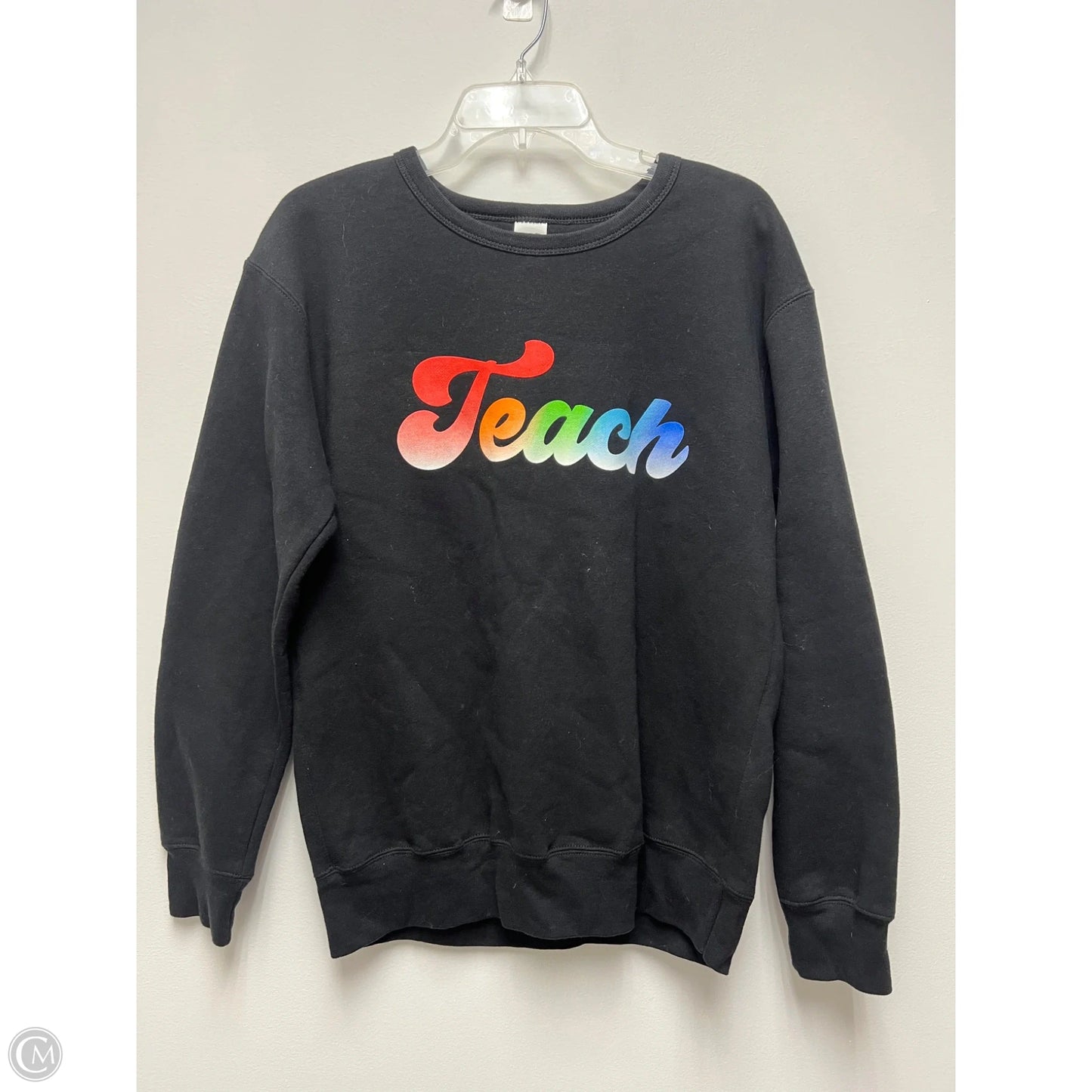 Sweatshirt Crewneck By Gildan In Black, Size: M