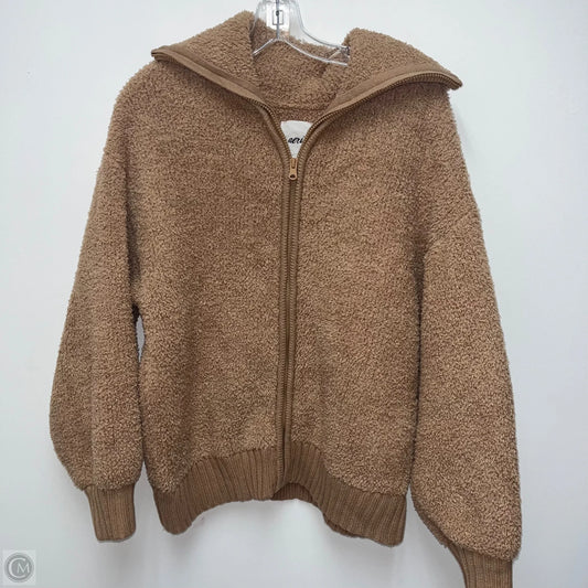 Jacket Faux Fur & Sherpa By Aerie In Tan, Size: M
