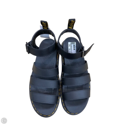 Sandals Heels Platform By Dr Martens In Black, Size: 11