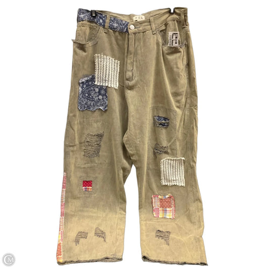 Pants Wide Leg By Pol In Tan, Size: L