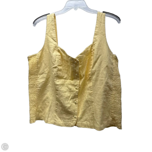 Tank Top By Clothes Mentor In Yellow, Size: Xl