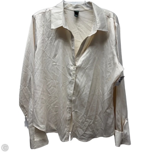 Top Long Sleeve By Wild Fable In Cream, Size: Xxl