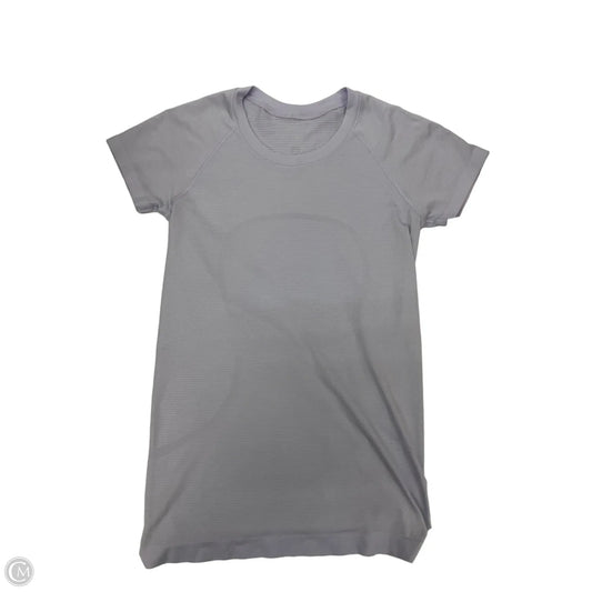 Athletic Top Short Sleeve By Lululemon In Purple, Size: M