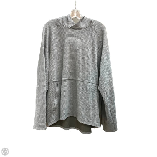 Athletic Sweatshirt Hoodie By Lululemon In Grey, Size: 2x