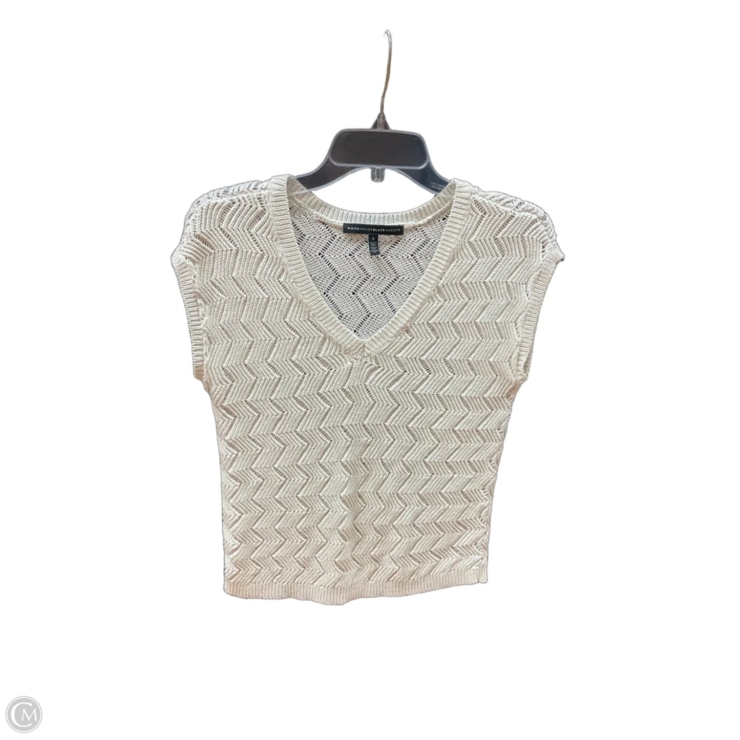 Vest Sweater By White House Black Market In Cream, Size: S