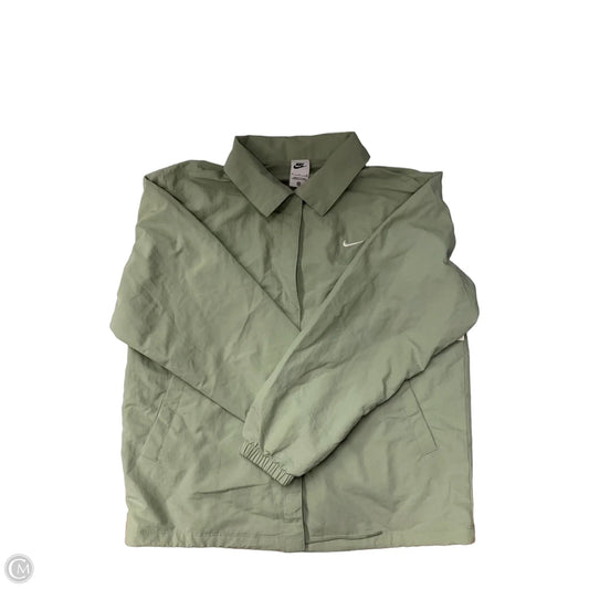 Athletic Jacket By Nike Apparel In Green, Size: S