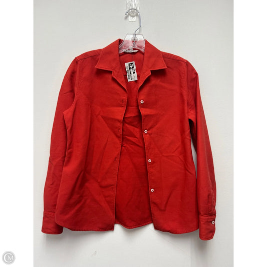 Top Long Sleeve Luxury Designer By Loro Piana In Red, Size: Xs
