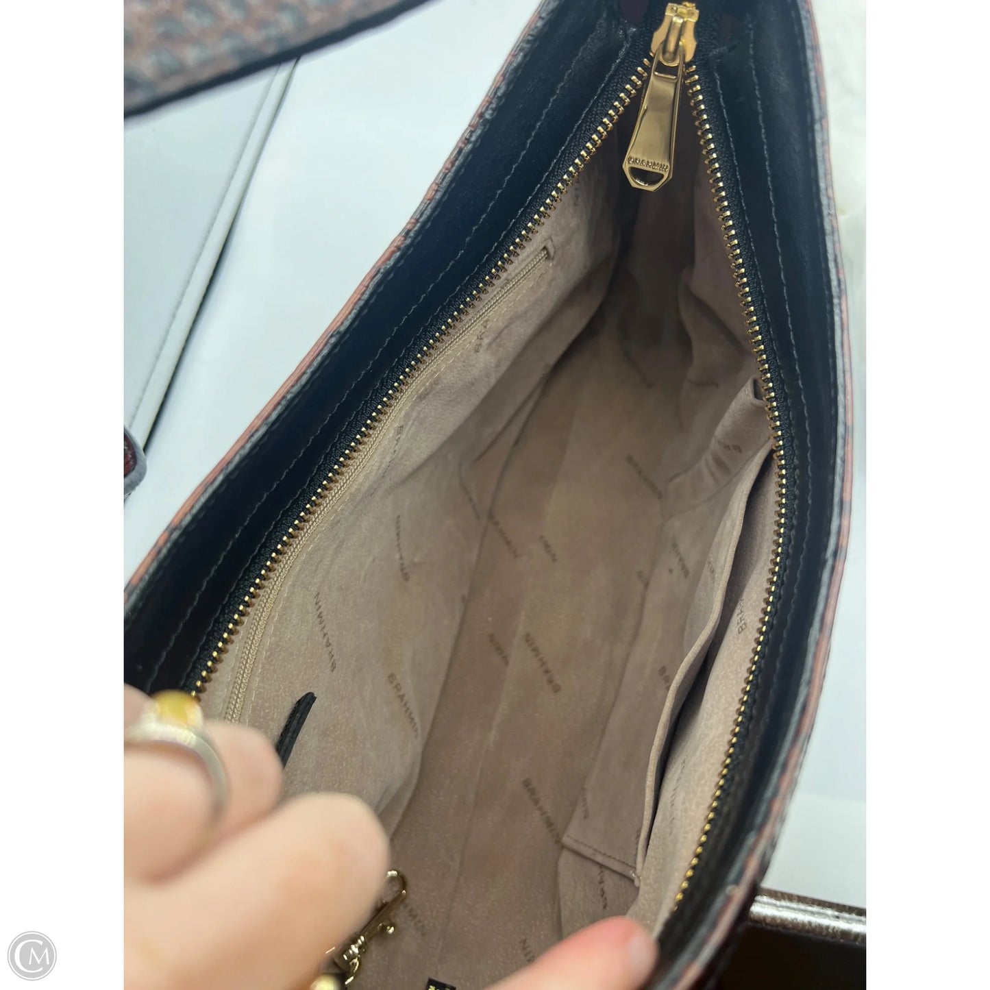Handbag Designer By Brahmin, Size: Medium