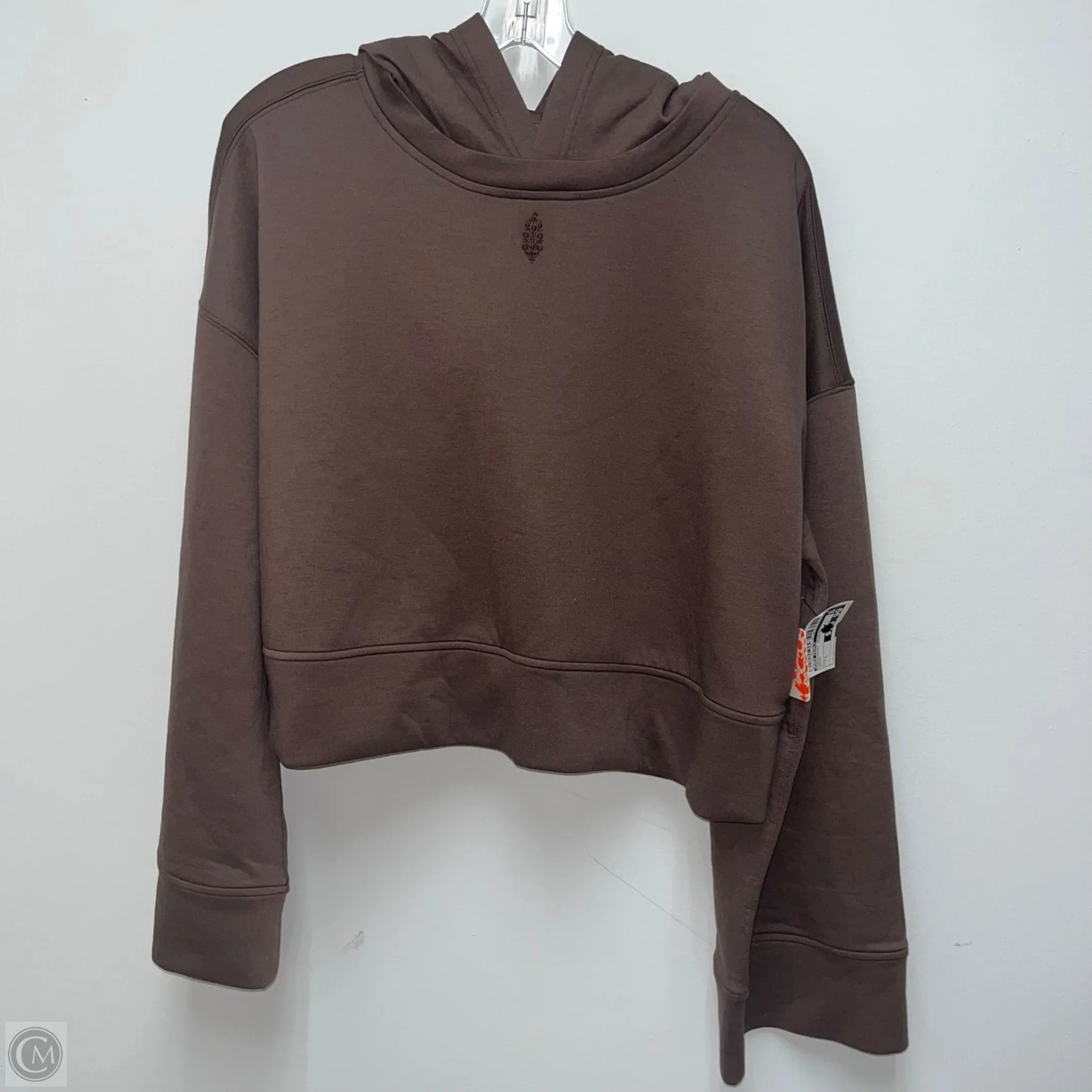 Sweatshirt Hoodie By Free People In Brown, Size: L