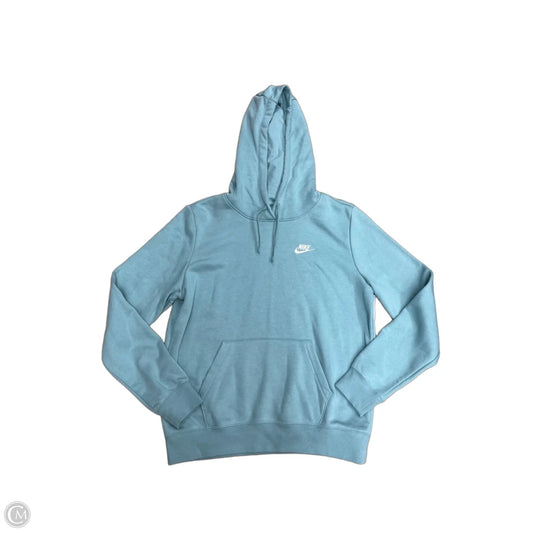Athletic Sweatshirt Hoodie By Nike In Blue, Size: M