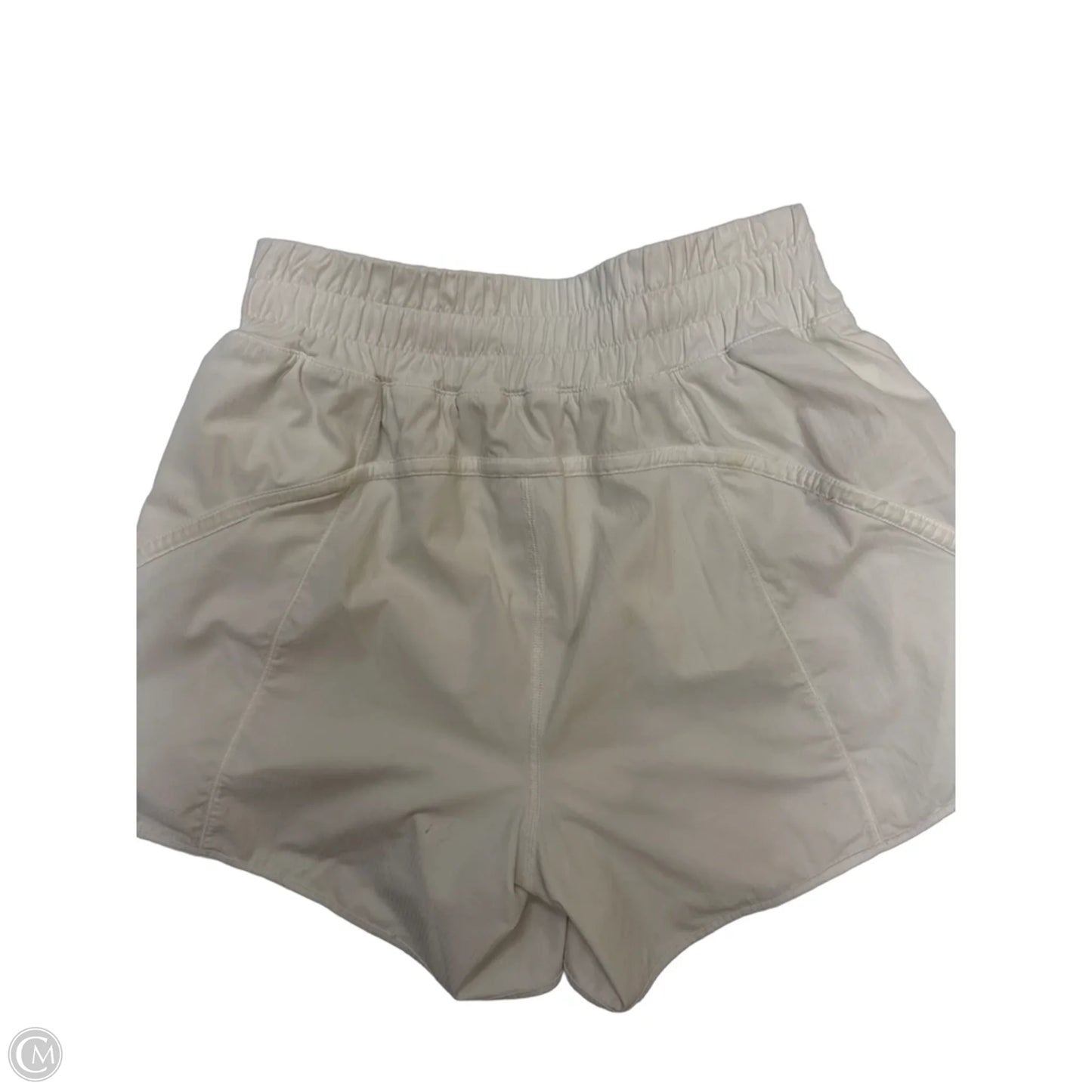 Athletic Shorts By Lululemon In White, Size: 8