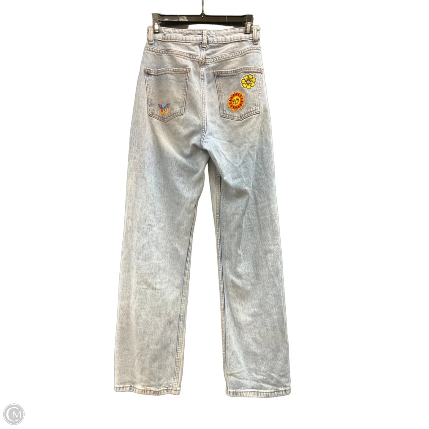 Jeans Straight By Denim And Company In Blue Denim, Size: 2