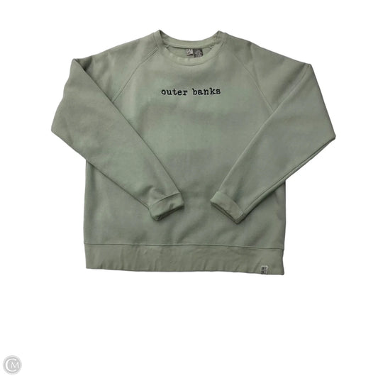 Sweatshirt Crewneck By Clothes Mentor In Green, Size: S
