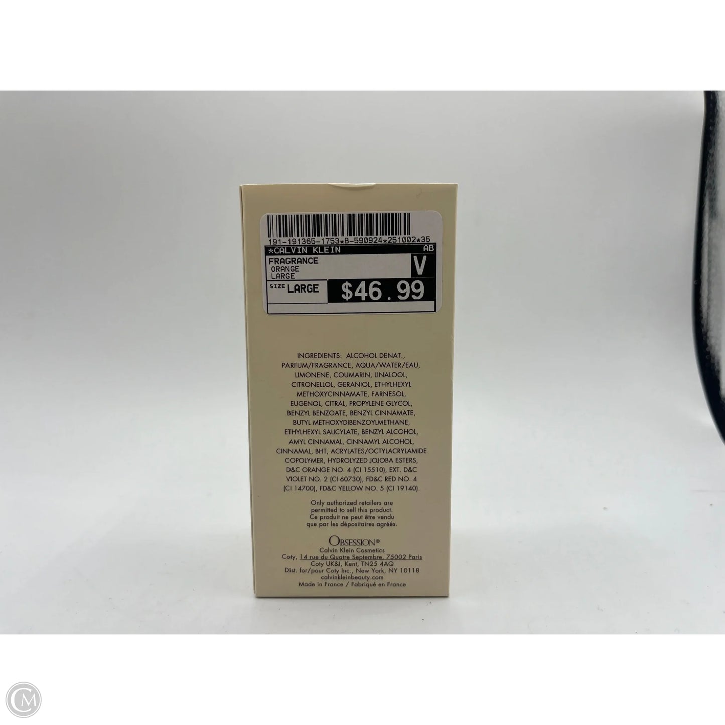 Fragrance By Calvin Klein, Size: Large