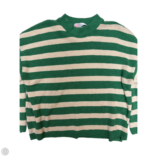 Sweater By Free People In Striped Pattern, Size: L
