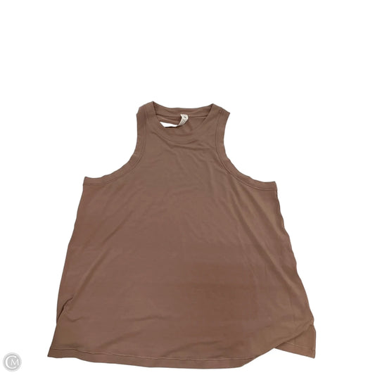 Athletic Tank Top By Lululemon In Beige, Size: L