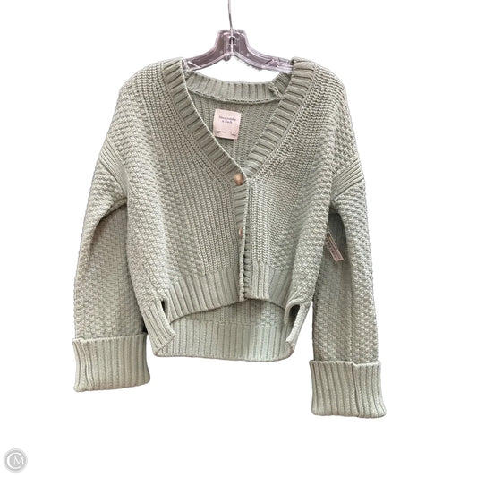 Cardigan By Abercrombie And Fitch In Green, Size: S