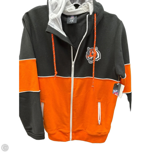 Jacket Other By Nfl In Black & Orange, Size: M