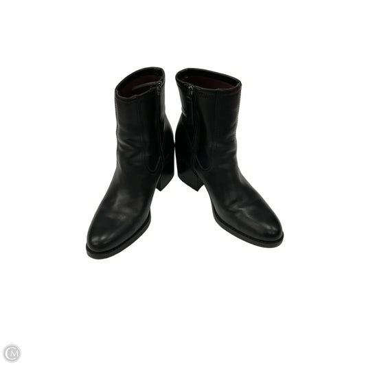 Boots Ankle Heels By Franco Sarto In Black, Size: 10