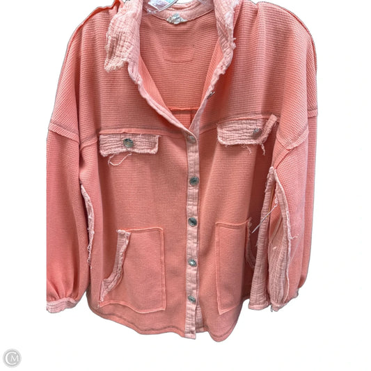 Sweatshirt Crewneck By Pol In Coral, Size: S