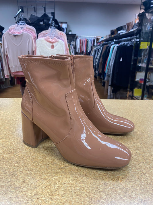 Boots Ankle Heels By Madden Nyc In Tan, Size: 11