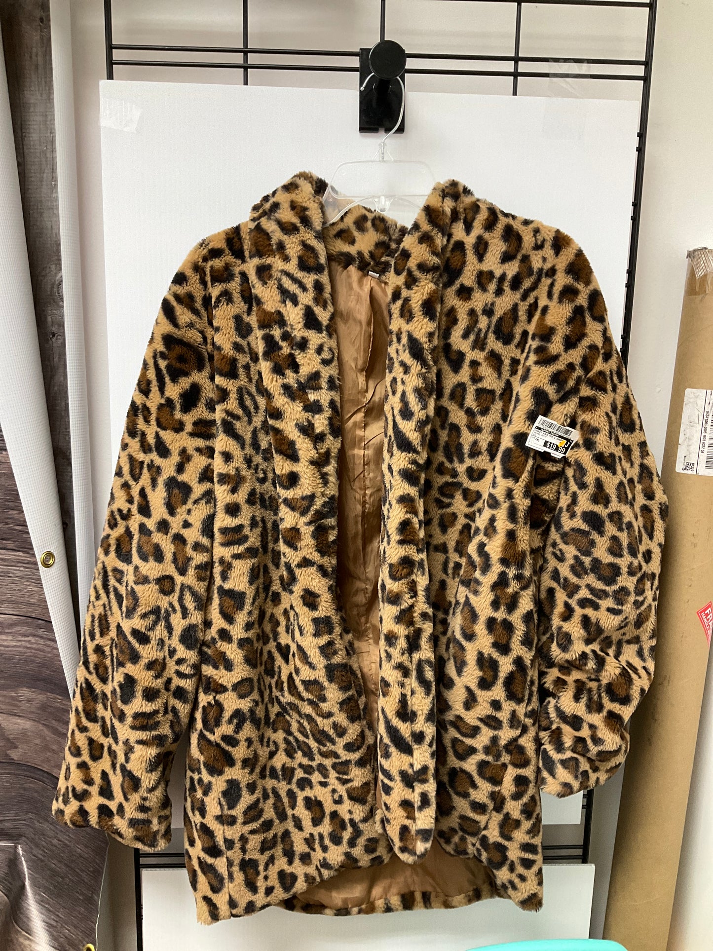 Jacket Faux Fur & Sherpa By Clothes Mentor In Animal Print, Size: Xxl