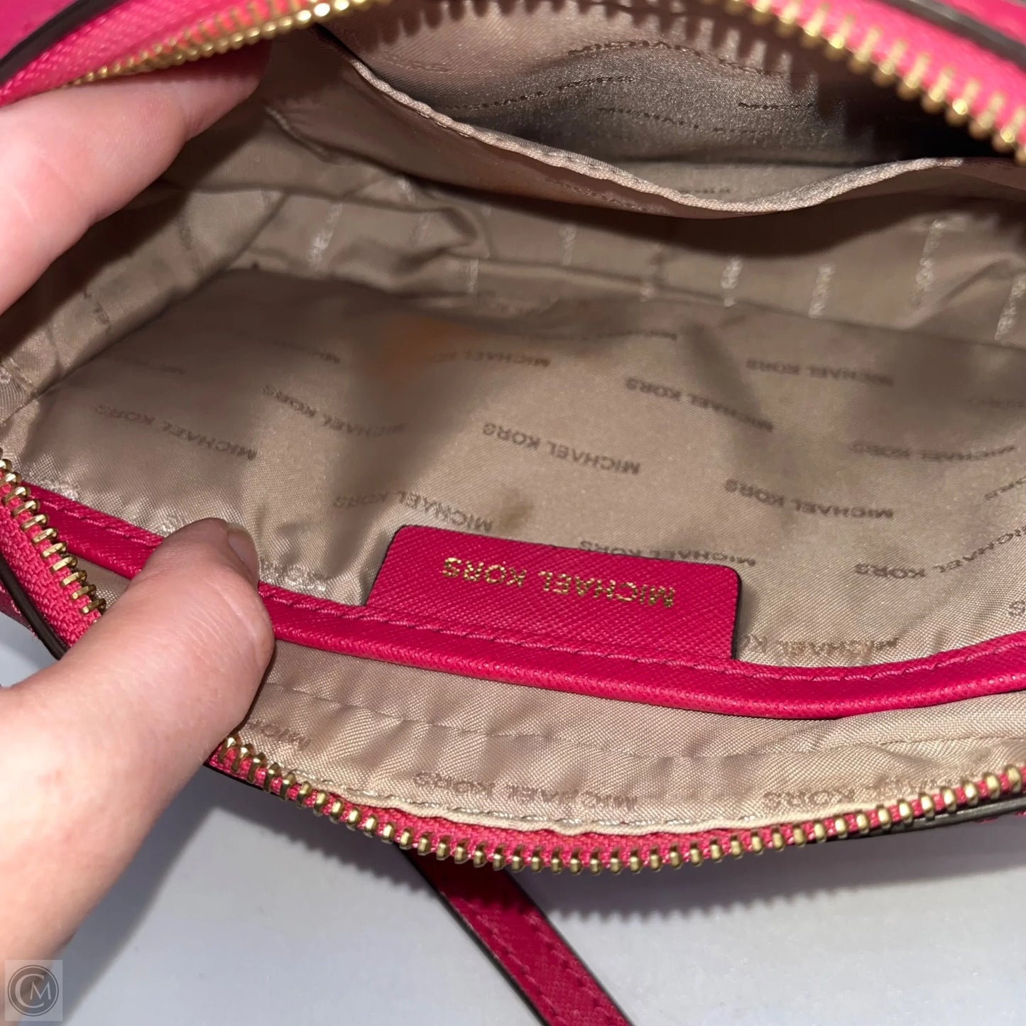 Crossbody Designer By Michael Kors, Size: Medium
