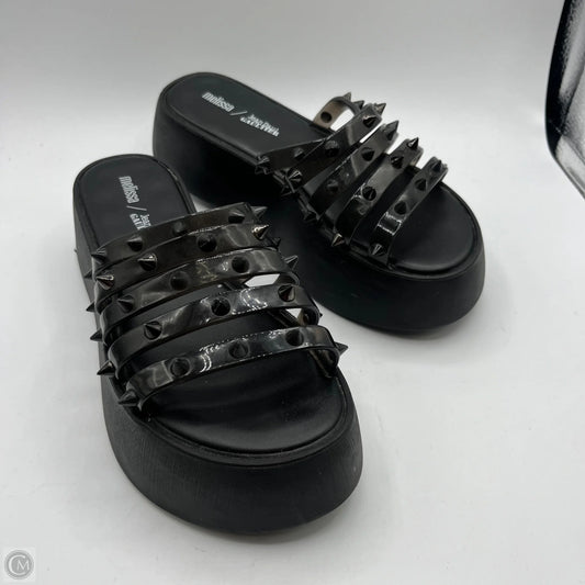 Sandals Luxury Designer By Jean Paul Gaultier In Black, Size: 7