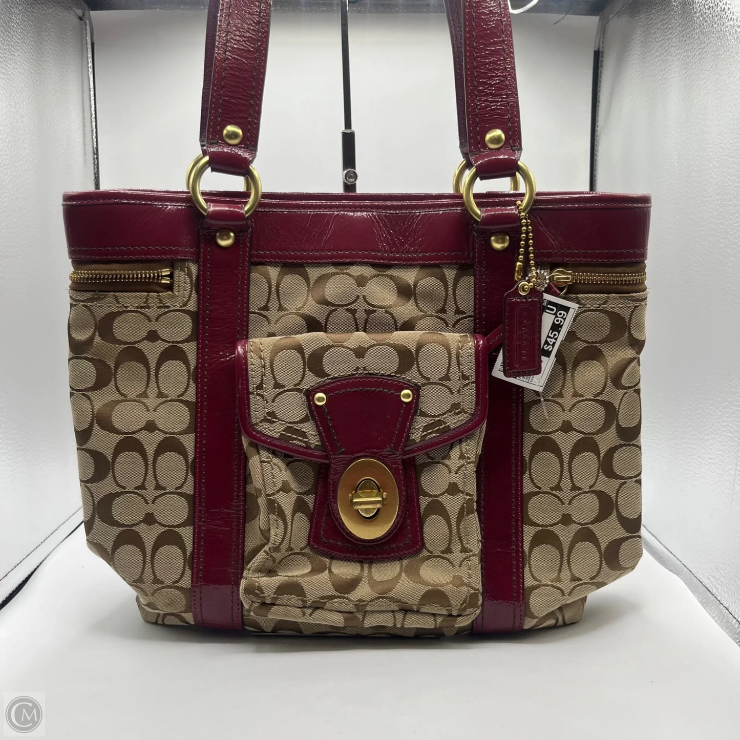 Handbag Designer By Coach, Size: Medium