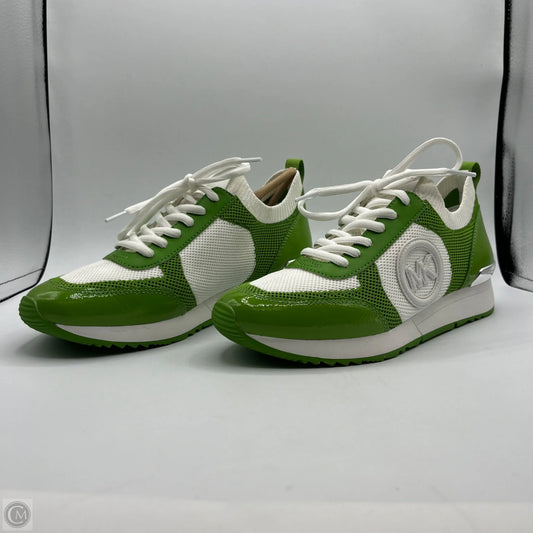 Shoes Sneakers By Michael By Michael Kors In Green & White, Size: 8