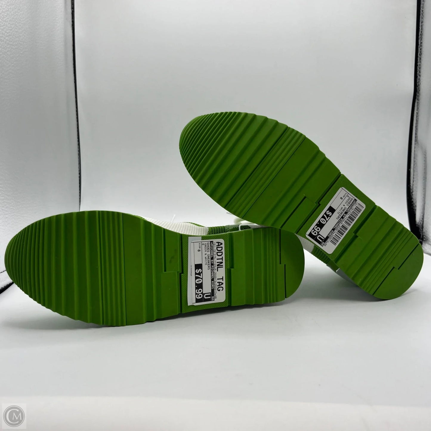 Shoes Sneakers By Michael By Michael Kors In Green & White, Size: 8