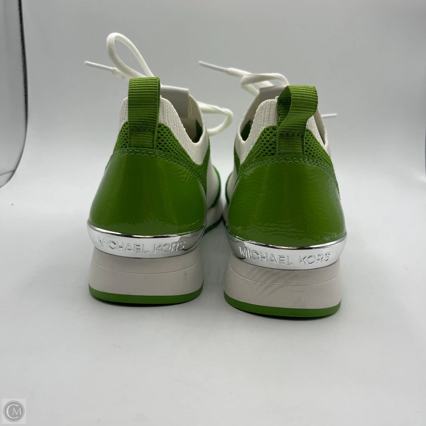 Shoes Sneakers By Michael By Michael Kors In Green & White, Size: 8