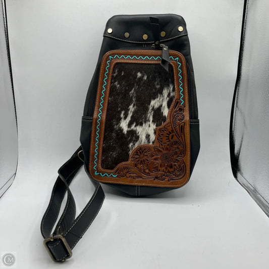 Crossbody Leather By Myra, Size: Medium