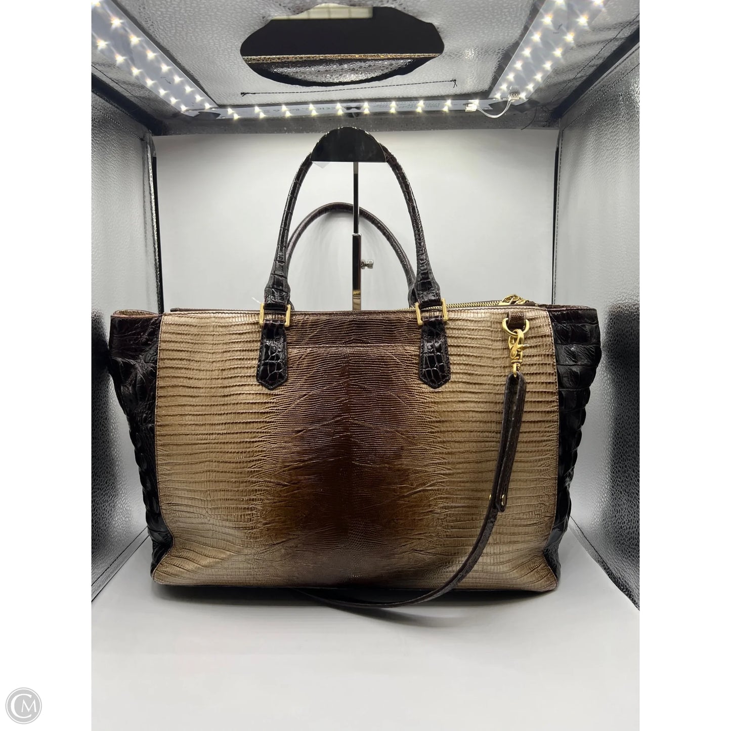 Handbag Designer By Brahmin, Size: Large