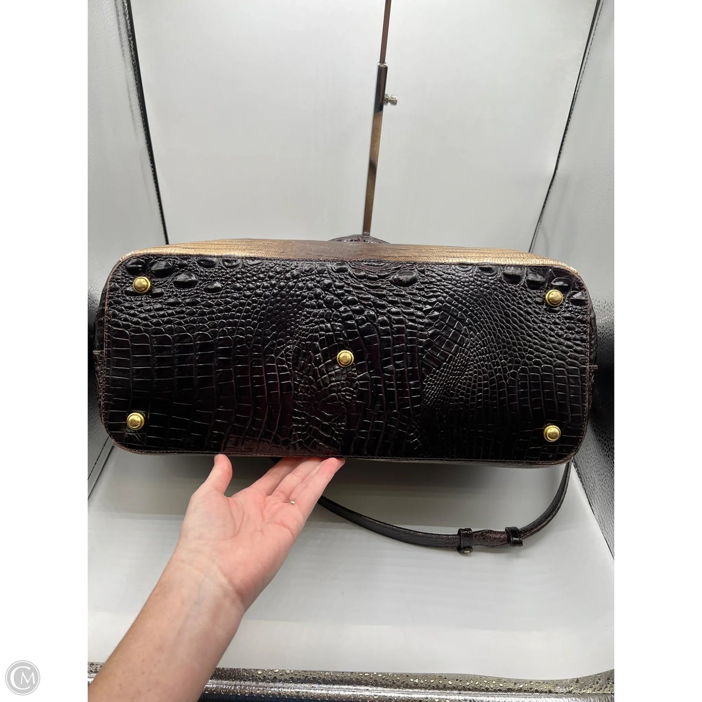 Handbag Designer By Brahmin, Size: Large