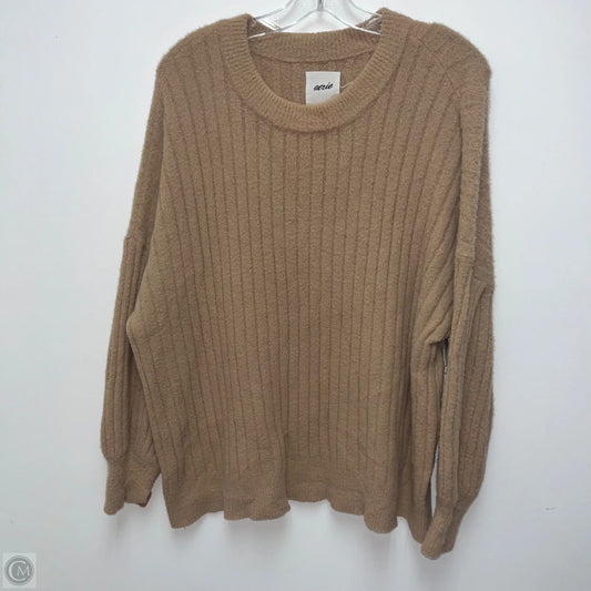 Sweater By Aerie In Tan, Size: L