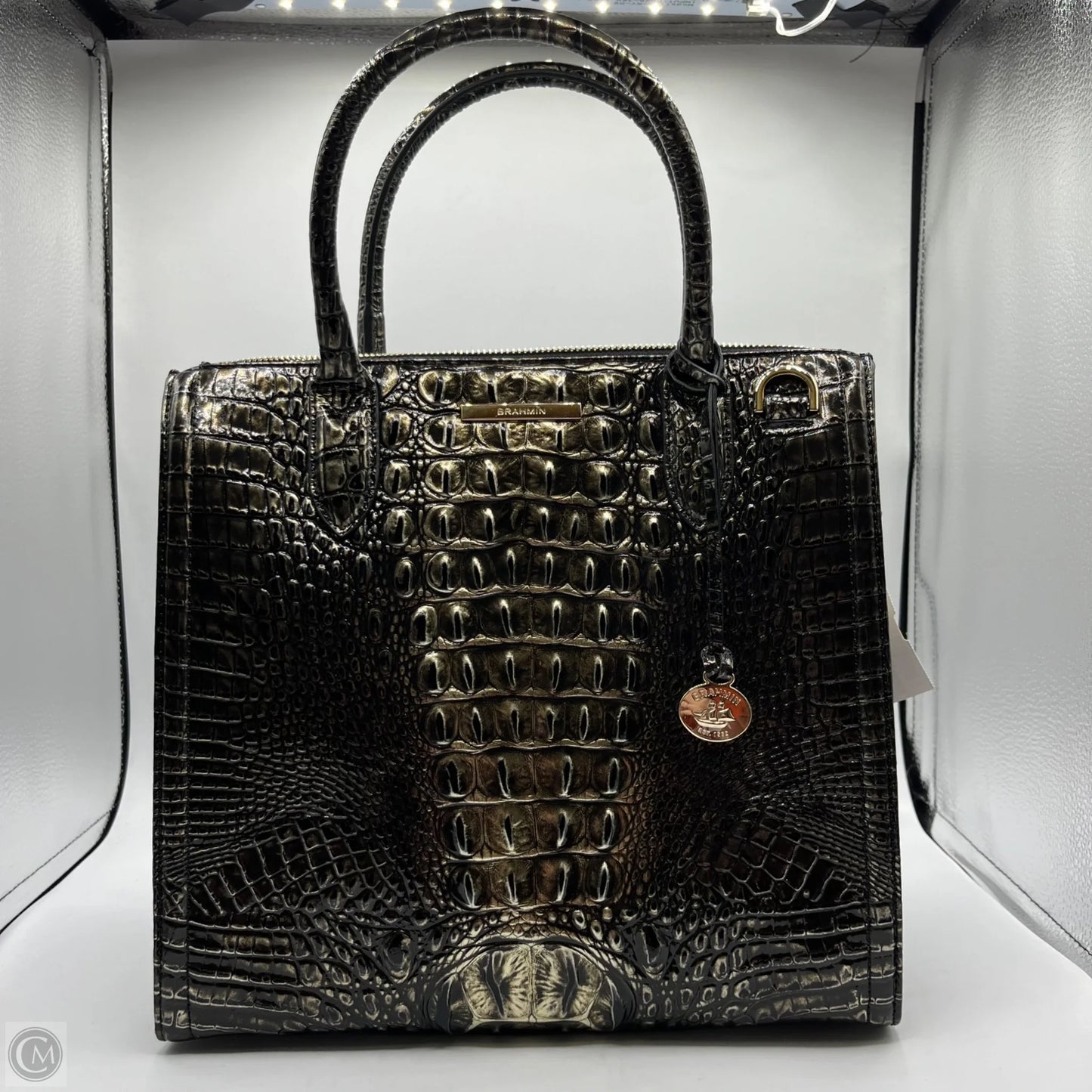Handbag Designer By Brahmin, Size: Large
