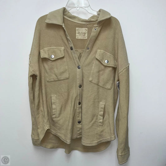 Jacket Fleece By Altard State In Cream, Size: M