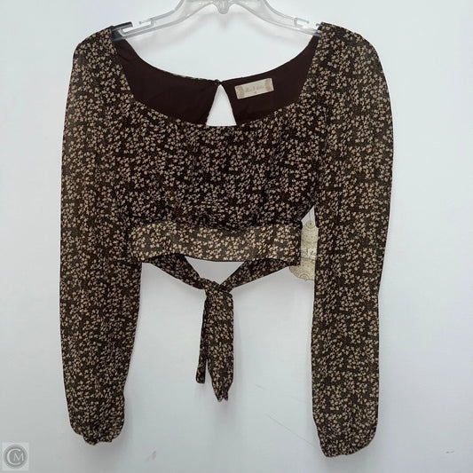 Top Long Sleeve By Altard State In Brown, Size: Xs