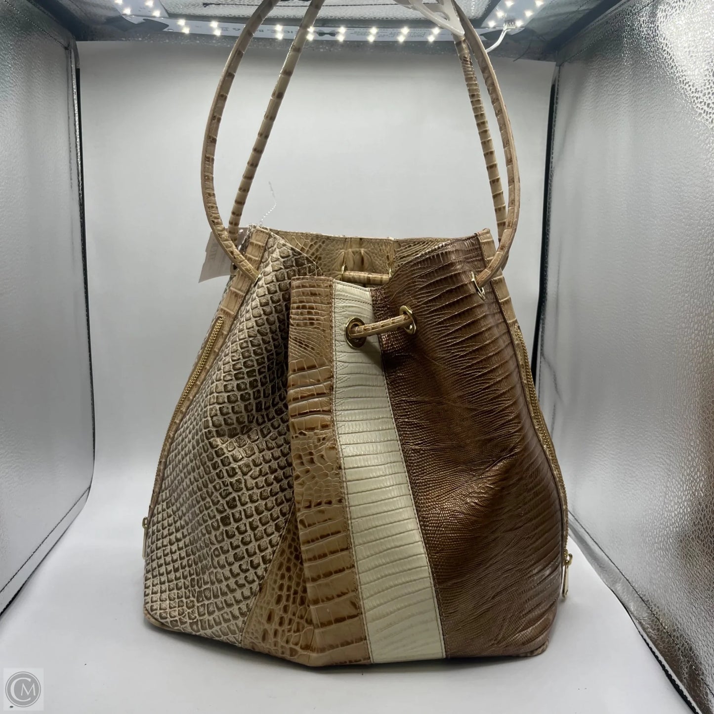 Handbag Designer By Brahmin, Size: Large