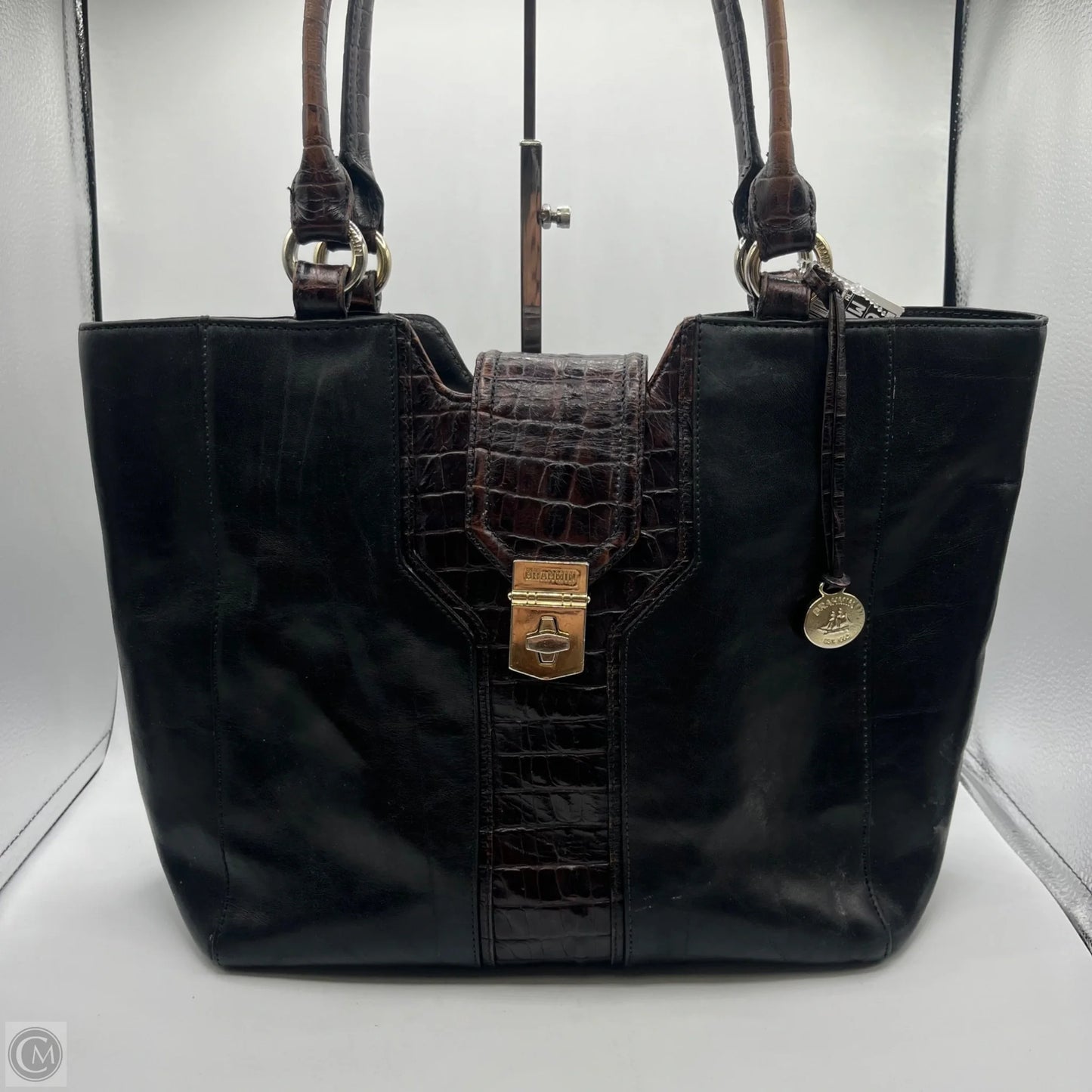 Handbag Designer By Brahmin, Size: Large