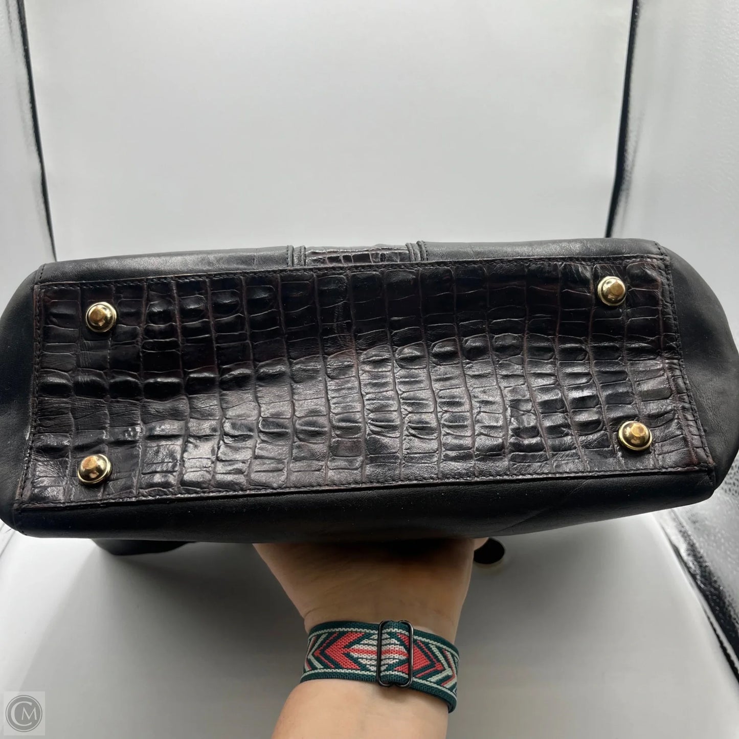 Handbag Designer By Brahmin, Size: Large