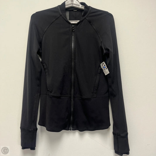 Athletic Jacket By Lululemon In Black, Size: Xs