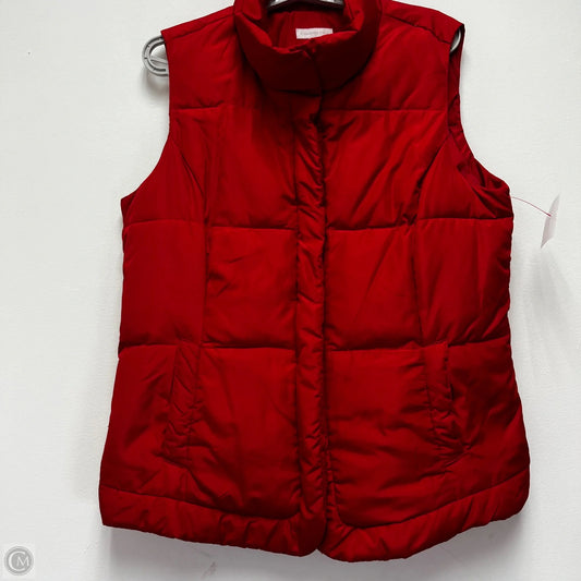 Vest Puffer & Quilted By Charter Club In Red, Size: Xl