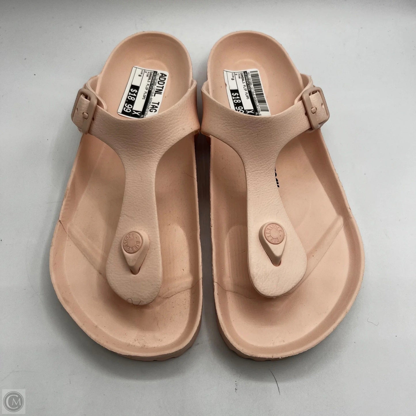 Sandals Flip Flops By Birkenstock In Pink, Size: 8