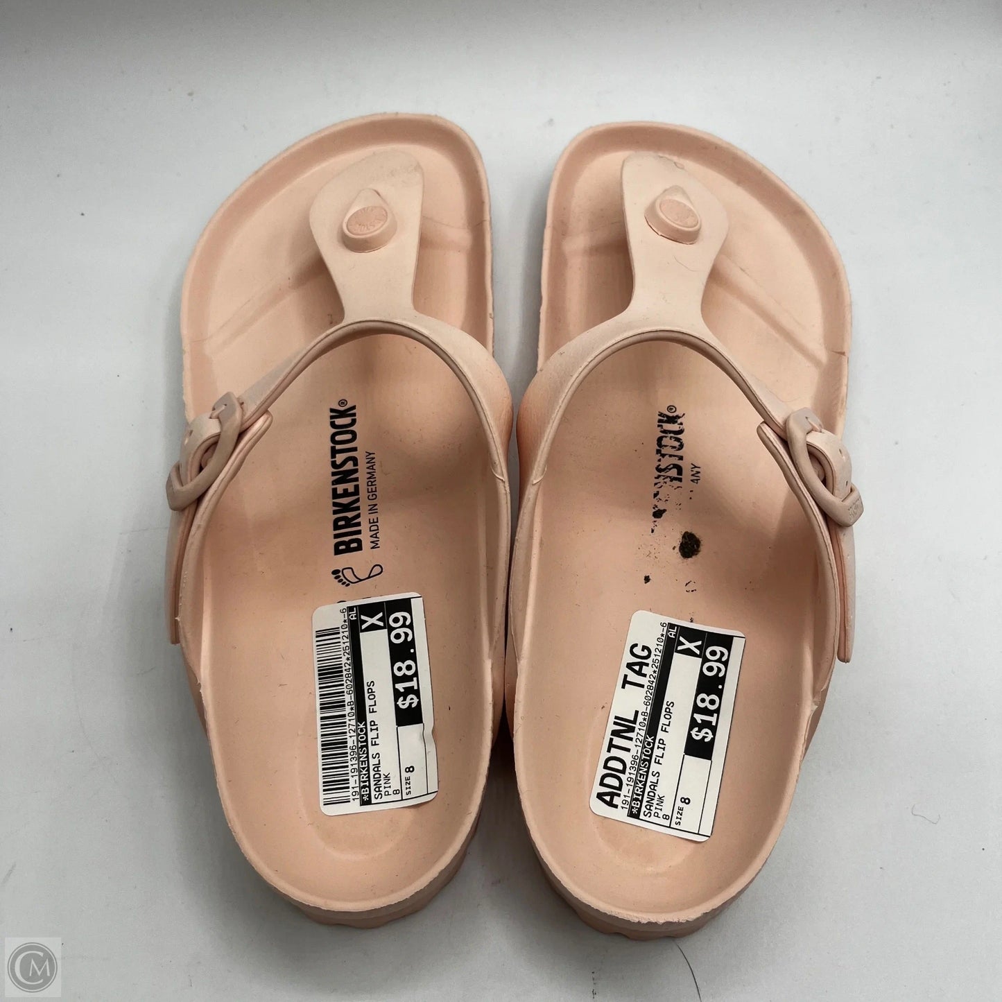 Sandals Flip Flops By Birkenstock In Pink, Size: 8