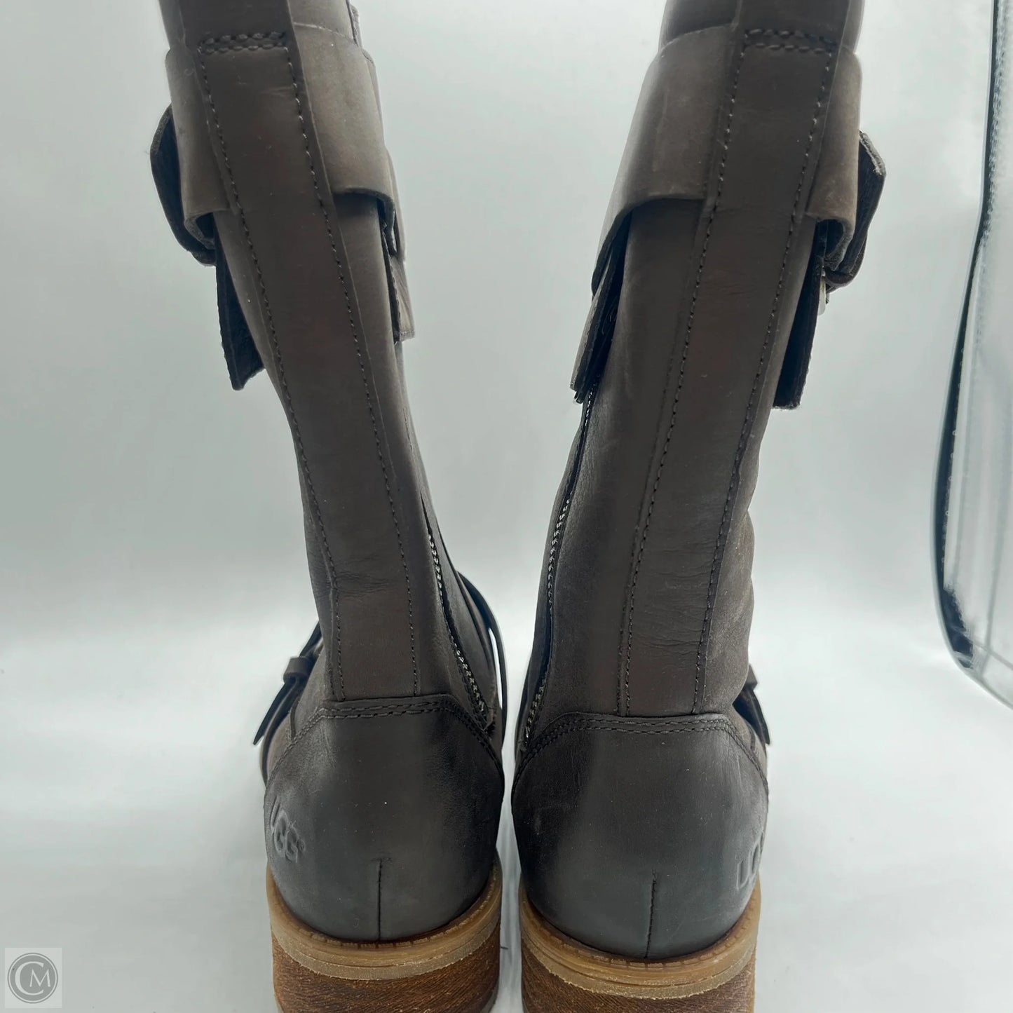 Boots Designer By Ugg In Brown, Size: 5.5