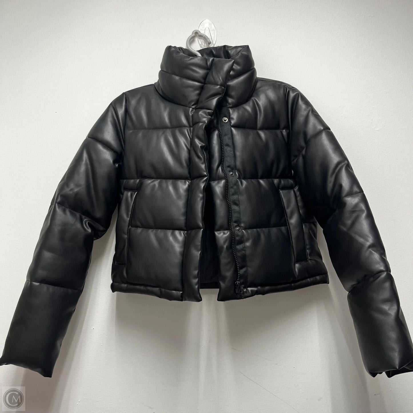 Coat Puffer & Quilted By Alya In Black, Size: S