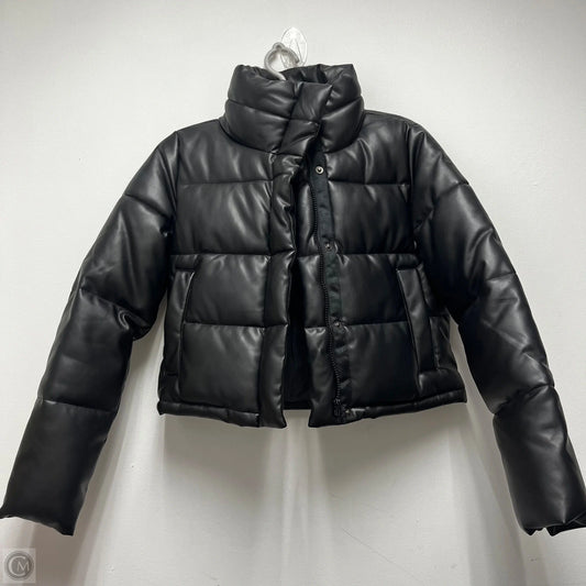 Coat Puffer & Quilted By Alya In Black, Size: S